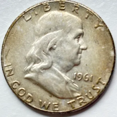 1961 - Silver Franklin Half Dollar