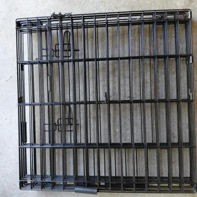 Metal Dog Kennel - Collapsible, 25" x 25", Small to Medium Dog, No Pan