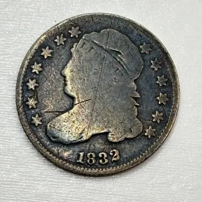 1832 - Silver - Capped Bust Dime
