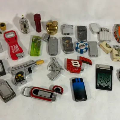 Bag of Miscellaneous Lighters - Crown Royal Bag