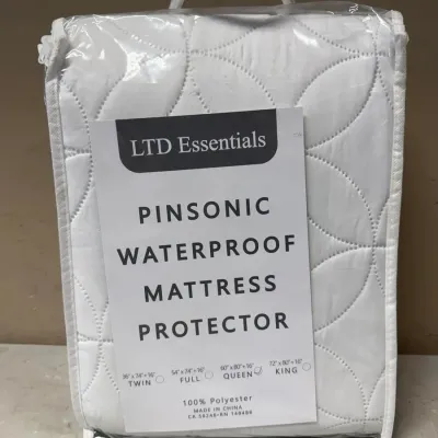 LTD Essentials Queen Pinsonic Waterproof Mattress Protector Bed Cover