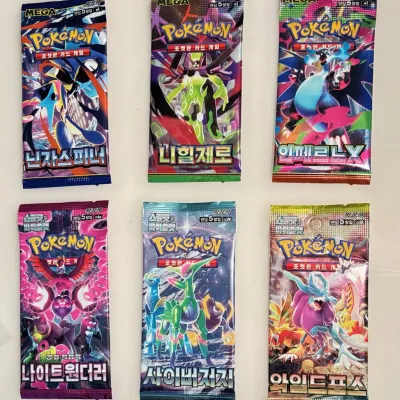 Lot of 6 Unopened Pokemon Card Packs - Includes 3 Mega Packs (1 of 3)