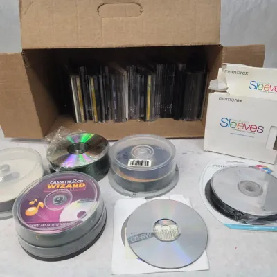 Large Collection of Misc. Vintage (Blank?) CDs