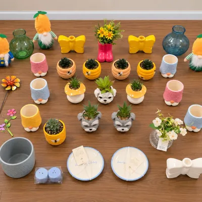 NEW Beehive Planters with Faux Succulents and Other New Decor
