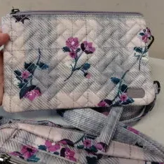 Lug Switch Convertible Crossbody bag and Lug Peekaboo Convertible Wristlet - Plaid Floral Pearl