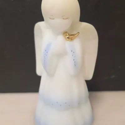 Fenton Hand Painted Glass Angel