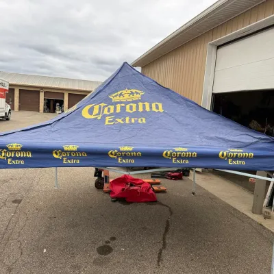 Corona Extra Blue Branded Promotional Pop-Up Canopy Tent