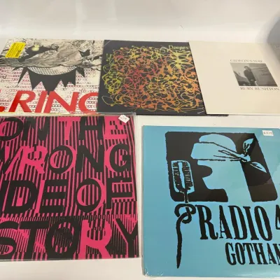 Modern Indie, Jazz, and Rock Vinyl Record LP Album Lot, 5 Sealed Unopened Pieces