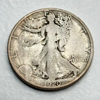 1920 S - Walking Liberty - Silver Half Dollar