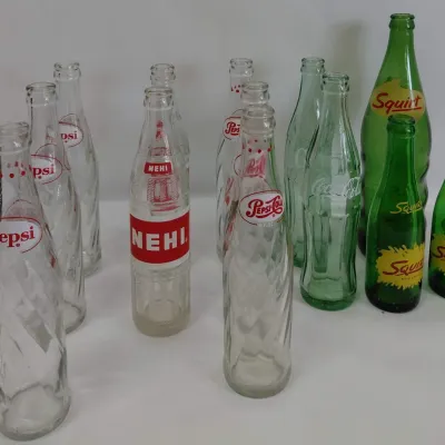 Vintage Coke, Pepsi, Nehi and Squirt Bottles