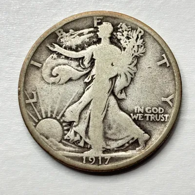 1917 - Walking Liberty - Silver Half Dollar