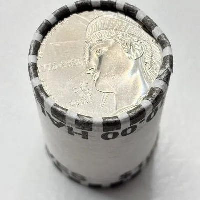 BU Roll -  "First Strike" - 1776 - 2026 - US 250th Anniversary  Half Dollar Coins Roll