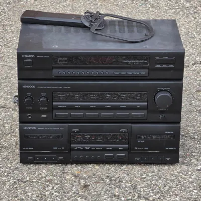 Kenwood KRX-793 Stereo Cassette Receiver with AM/FM Tuner, Dual Tape Deck & Remote