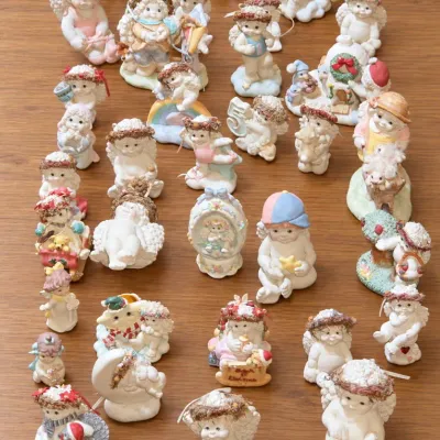 Large Collection of Vintage Dreamsicles Cherub and Angel Figurines