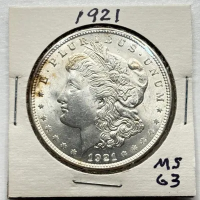1921 - Morgan Silver Dollar - MS63 (2 of 2)