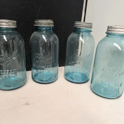 Four Vintage Ball Jars