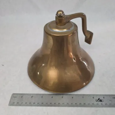 Vintage Solid Brass Perko 420-6 Ship Captain's Fog Bell
