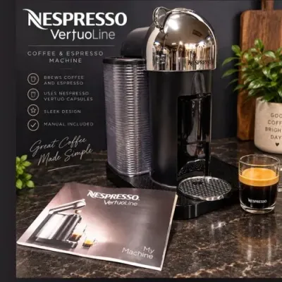 Nespresso VertuoLine Coffee and Espresso Machine Manual Included Tested and Working - Potterville