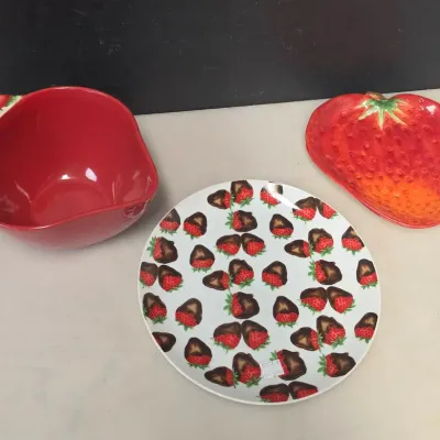 Strawberry Dish Sets - Temptations, Dept 56, and More