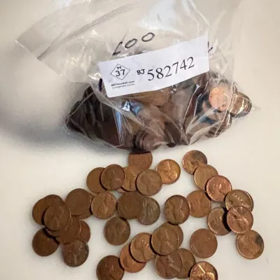 Lot of 200 - All "S" - San Francisco Mint Wheat Cents