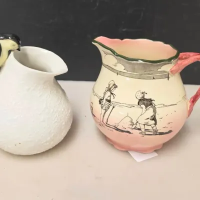 Vintage Royal Doulton and Japan Creamers