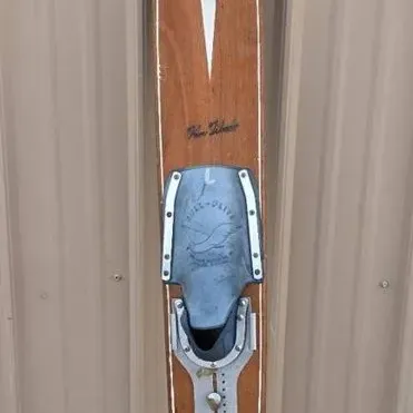 Vintage Gull-Flite Wooden Water Ski - Gull Lake Water Ski Co. with Ken Tibado Name