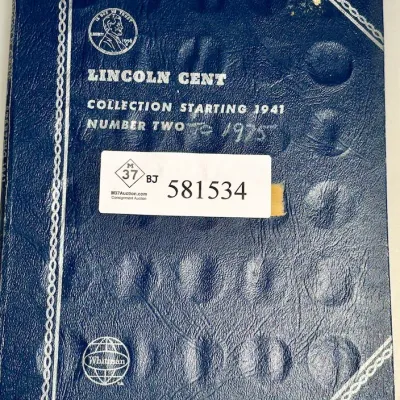 Lincoln Head Cents Book 2 - Date Range 1941 - 1975 - 86 Coins