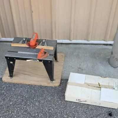 Craftsman Router Table with Edge Crafter Box - Vintage Sears Benchtop Woodworking Table