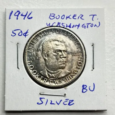 1946 - Booker T Washington - Commemorative - Silver Half Dollar