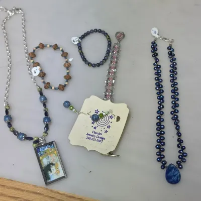 Blue Crystal and Stone Jewelry - Some Sterling