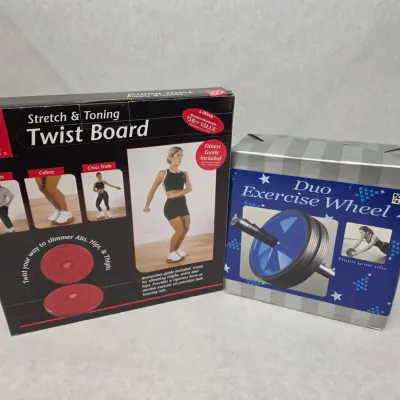 Bally Total Fitness Twist Board w/ Duo Exercise Wheel