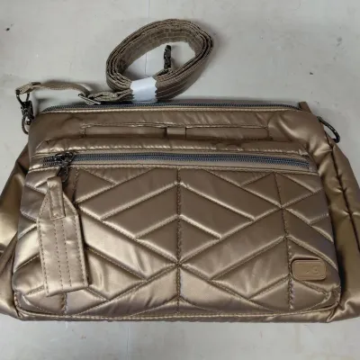 New Lug Stretch Crossbody Bag - Bronze