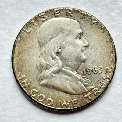 1963 - Silver Franklin Half Dollar