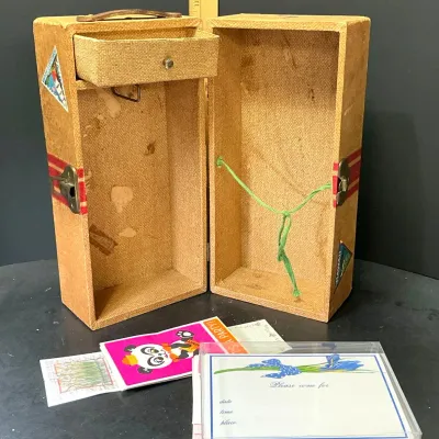 Vintage 1940s Mason & Parker Educational Playthings - Doll Trunk - Potterville
