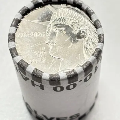 BU Roll -  "First Strike" - 1776 - 2026 - US 250th Anniversary  Half Dollar Coins Roll