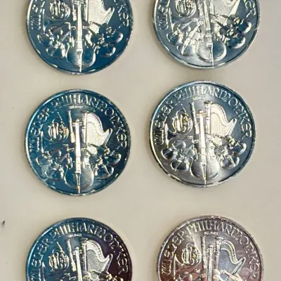 Lot of 6 - 1 oz - .999 Fine Silver - 2019 Philharmonic Silver Rounds