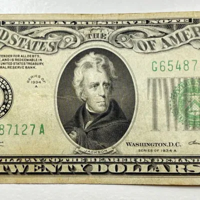 1934 A - $20 Green Seal - Federal Reserve Note
