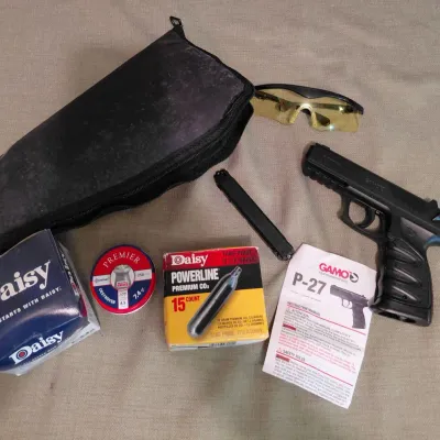 GAMO Pellet Gun - Air Gun, Safety Glasses, CO2 Cylinders, Pellets