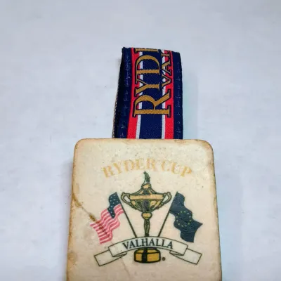 2008 Ryder Cup Valhalla Golf Club Collectible Tumbled Marble Bag Tag And Keepsake Memorabilia - Potterville