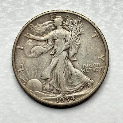 1934 - Walking Liberty - Silver Half Dollar