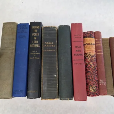 Sale Photo Thumbnail #104: Collection of 10 Antique and Vintage Books of Various Genres