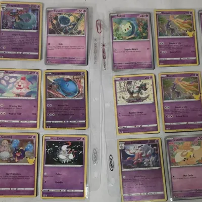 36 Purple Pokemon Cards
