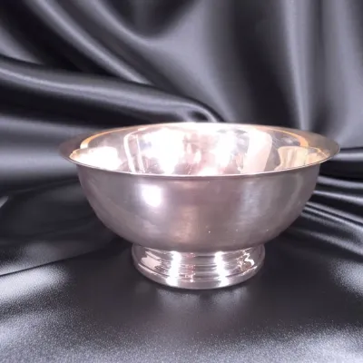 Vintage Gorham silver-plated Paul Revere footed bowl (Model YC780), - Potterville