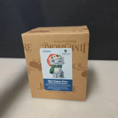 Jim Shore Heartwood Creek Mini Christmas Kitten Figurine 6004295