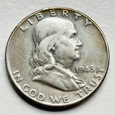 1948 D - Franklin Half Dollar