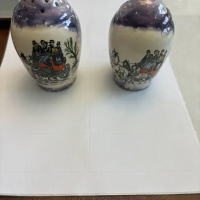 Sale Photo Thumbnail #23: Antique Salt and Pepper Shakers