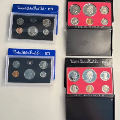 1971 / 1972 / 1974 / 1975 - United States Proof Sets