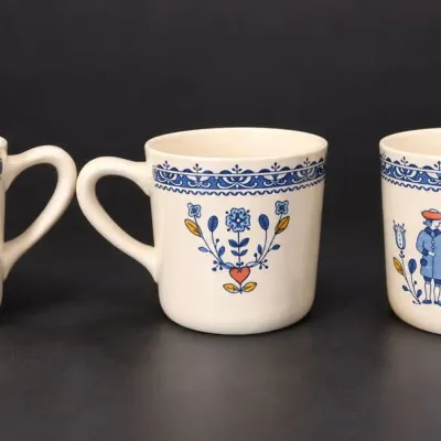 Johnson Bros. Hearts & Flowers English Staffordshire Ironstone Mugs Set of 3 - Potterville