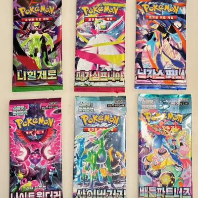 Lot of 6 Unopened Pokemon Card Packs - Includes 3 Mega Packs (2 of 3)