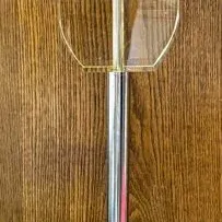 Vintage Mid-Century Lucite Acrylic and Chrome Table Lamp